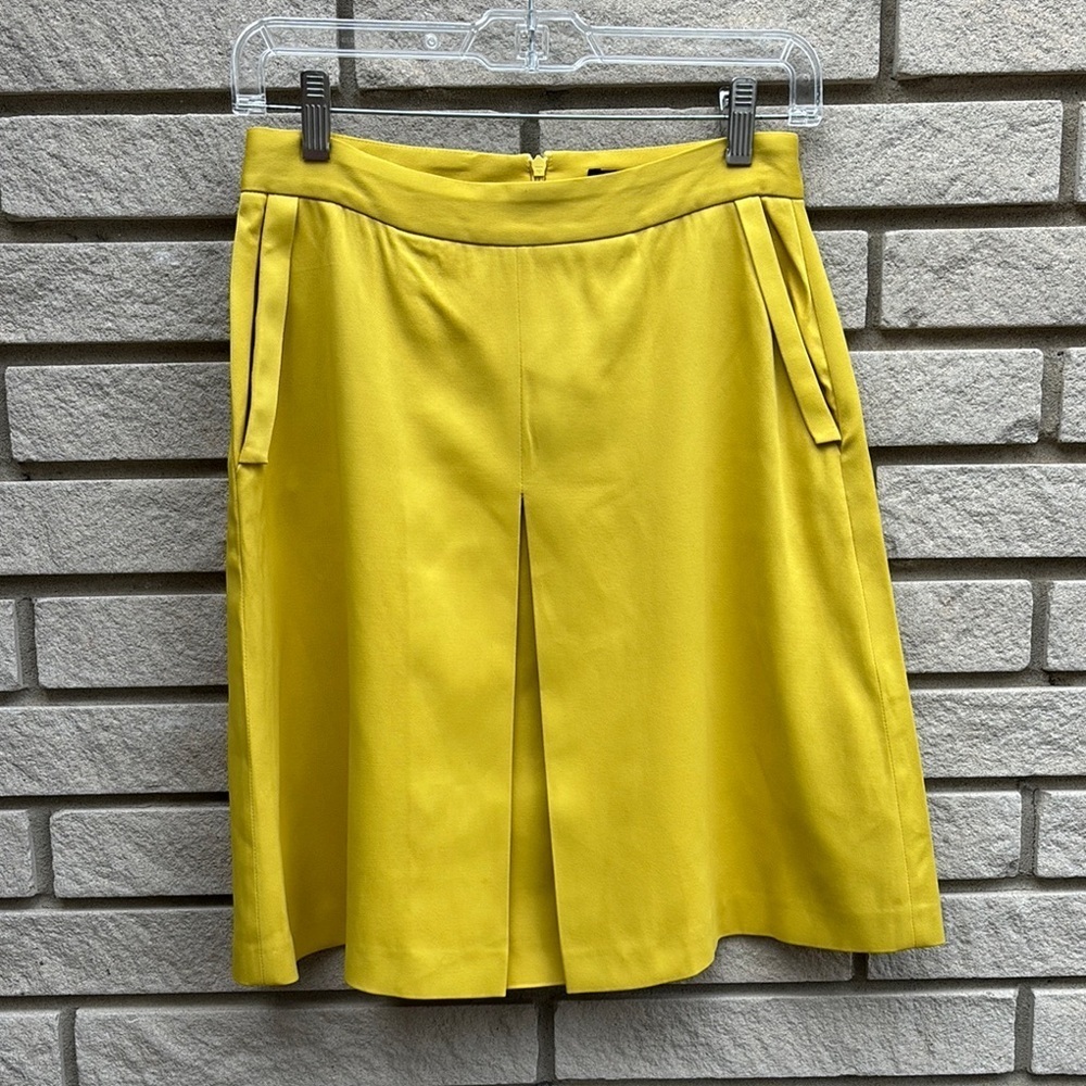 Massimo Dutti Pleated Front A-Line High Waist Skirt Sz 6